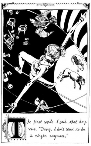 Circus Song, in English and Romanian (translated by Dan Sociu, with drawings by Danica Novgorodoff)